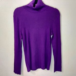 SOLDChico's Reagan Turtleneck Sweater Purpleberry Size 12